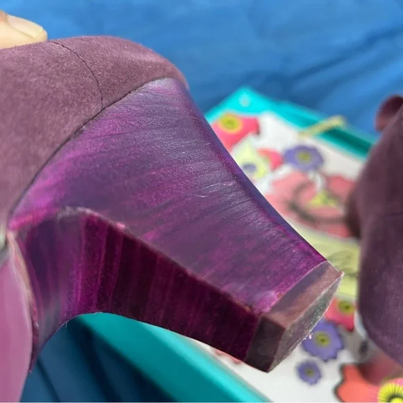 Poetic License London Elegant Purple suede Women's boots - Picture 6 of 8